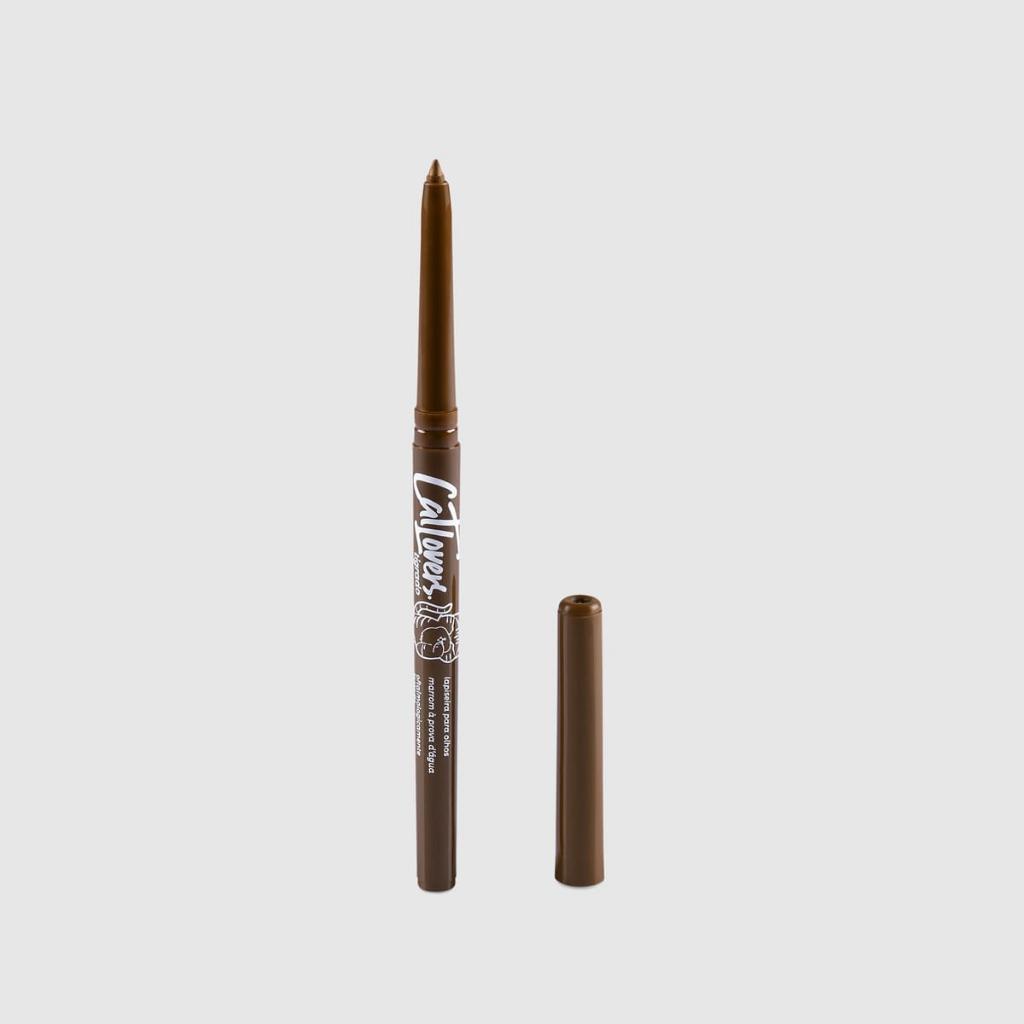 Lapiseira Para Olhos Cat Lovers Marrom Retrátil Matte Vegano Original Vizzela
