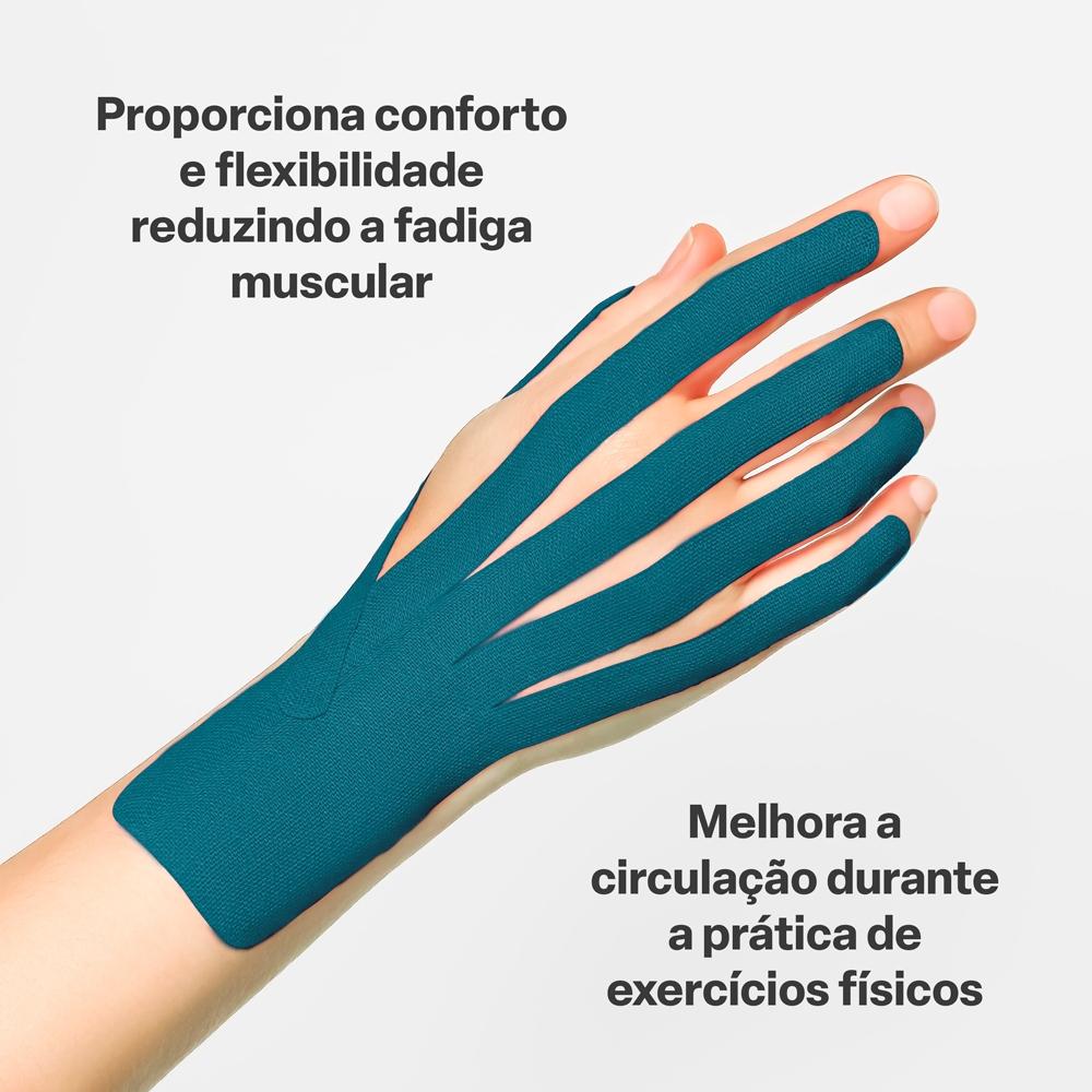 Fita Kinésio Muscle Fix 5x500cm Rolo Azul Multi Saúde - Hc042