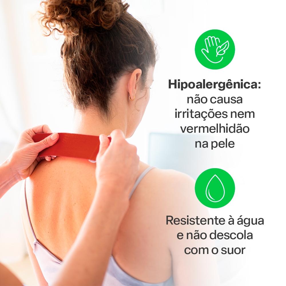 Fita Kinésio Multilaser Muscle Fix 5x500cm Rolo - Hc043