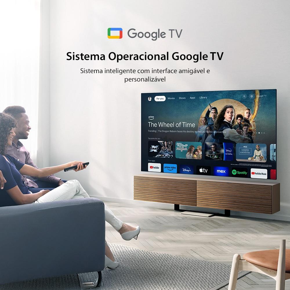 Smart TV Qled 55 4K Toshiba Google TV 3hdmi 2USB Wi-fi