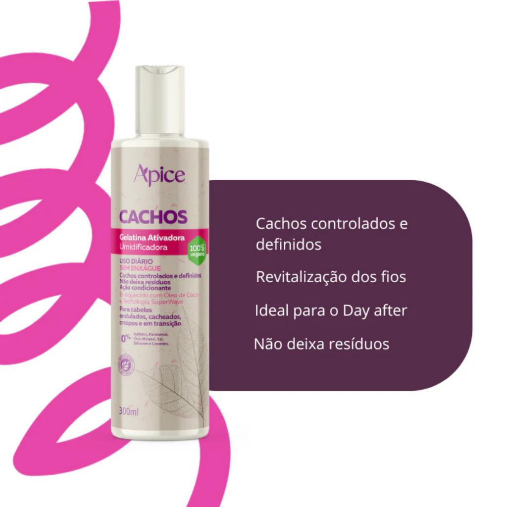 Gelatina Ativadora E Umidificadora Cachos Apice 300ml