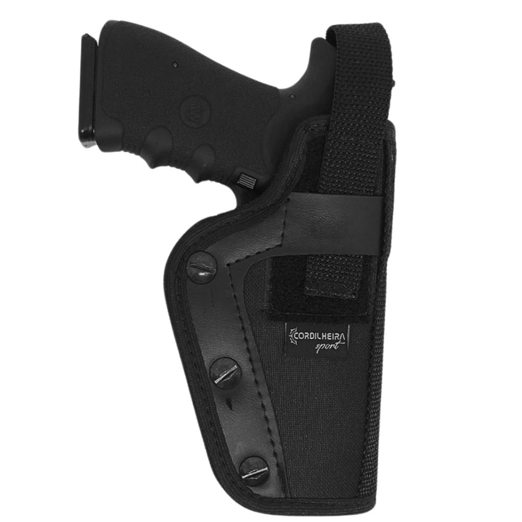 Coldre Destro (lado Direito) Panqueca Parafuso/saque Rápido Cintura Militar - Tático Preto