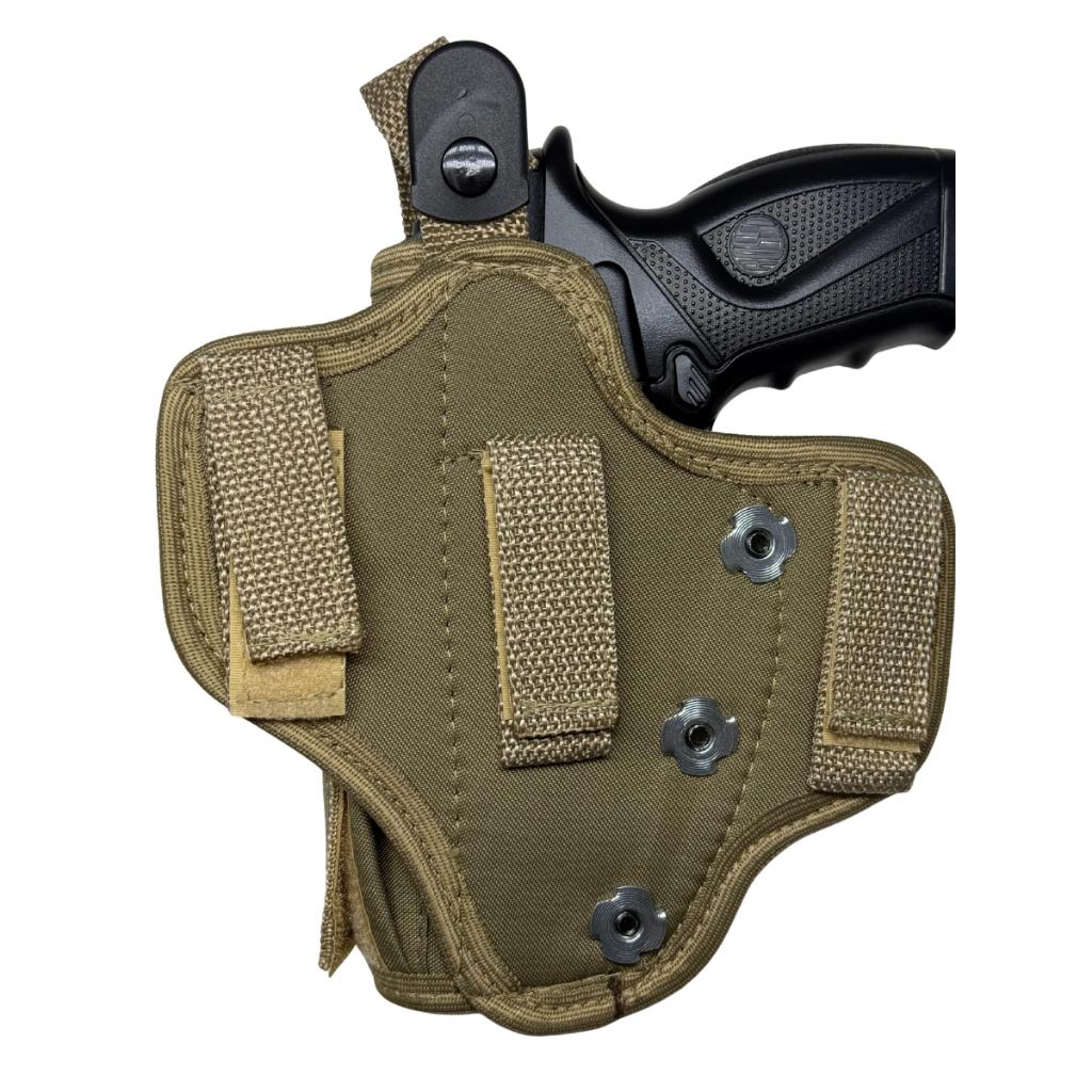 Coldre Destro (lado Direito) Panqueca/parafuso C/Porta Magazine Cintura Militar - Tático Tan