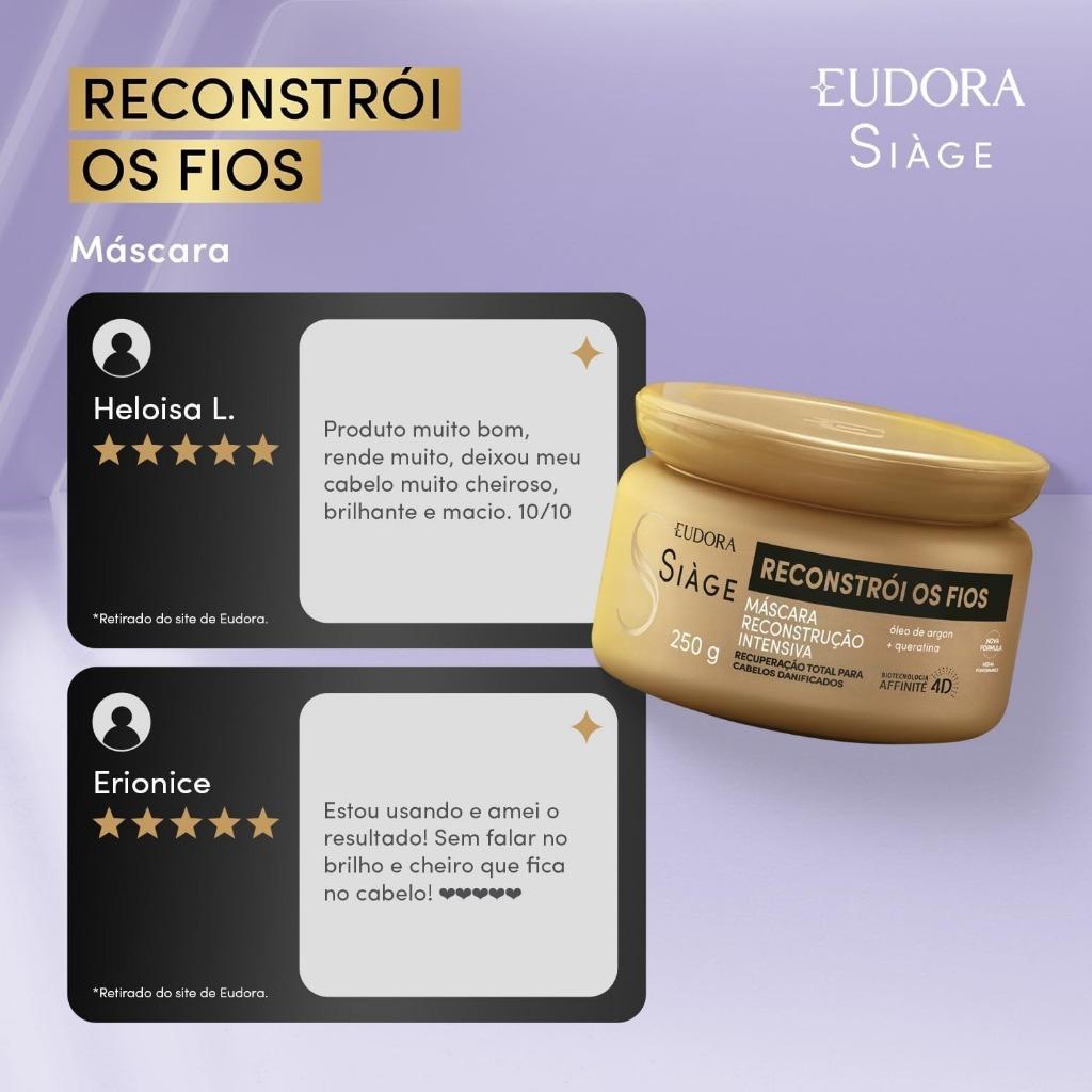 Siage Máscara Capilar Reconstrói Os Fios 250g