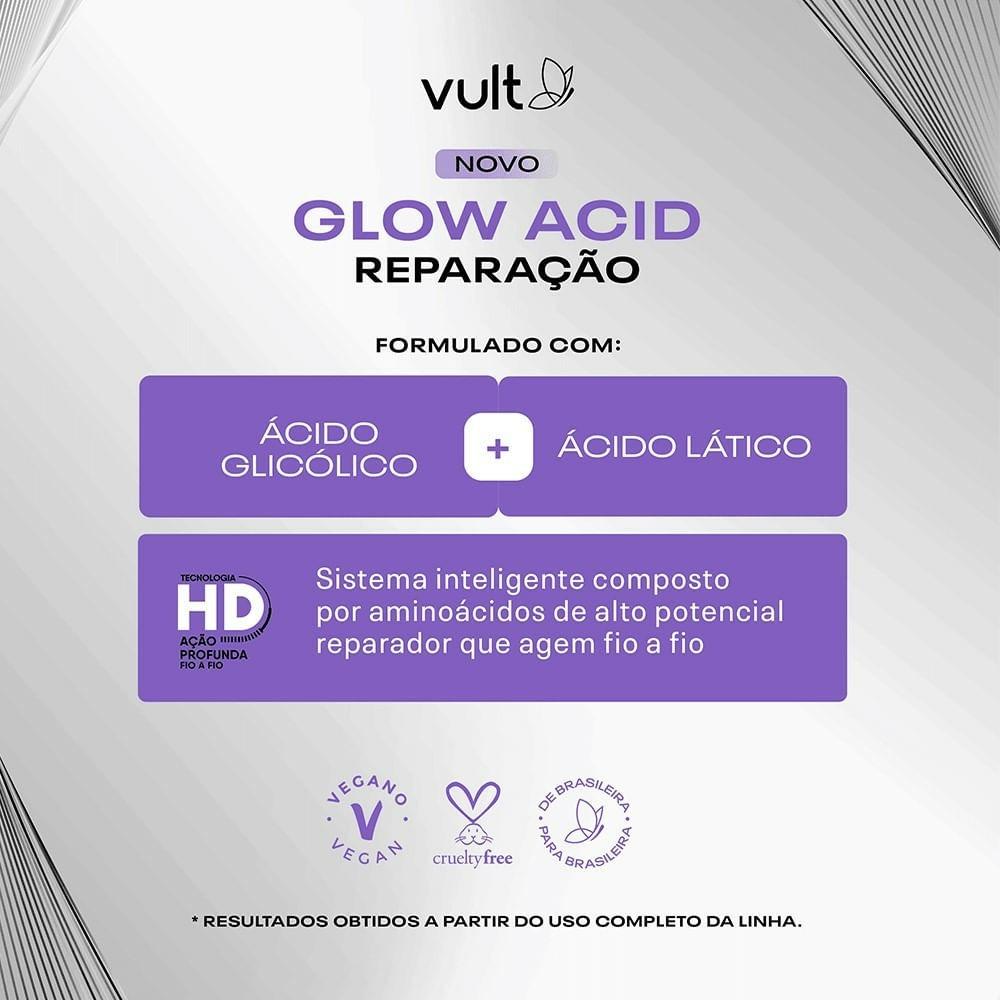 Shampoo Vult Glow Acid Reparação 350ml