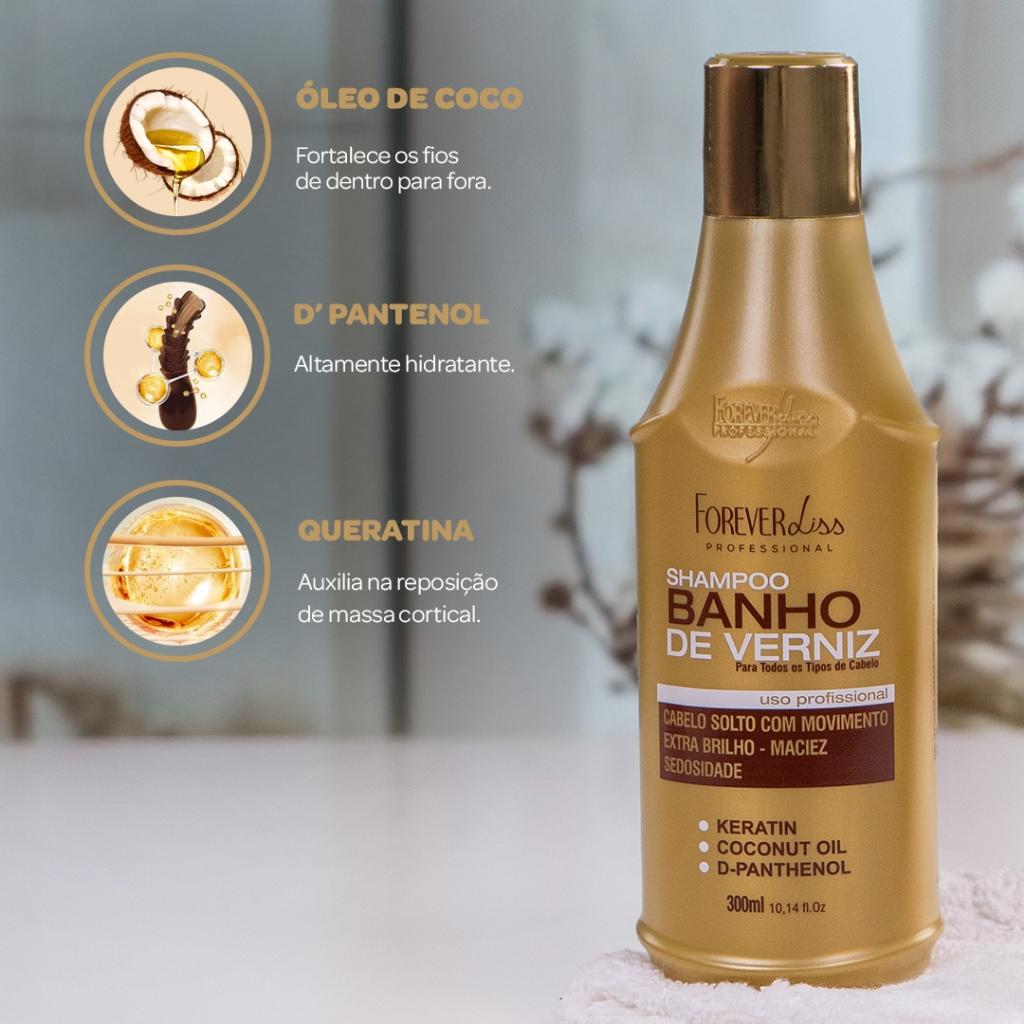 Shampoo Banho De Verniz Forever Liss 300ml
