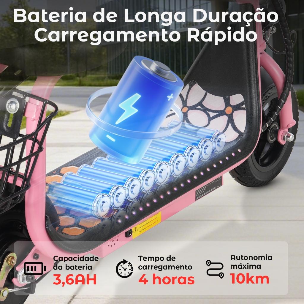 300W Honeywhale Jl006 Patinete Elétrico Infantil 18KM 10KM