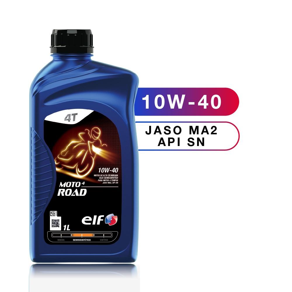 Kit 2x Óleo Para Moto 10w-40 Semi-sintético Elf Moto 4 Road