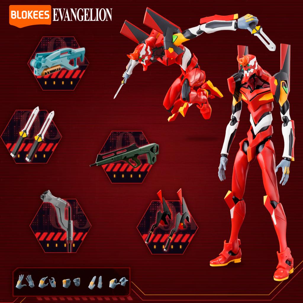 Blokees Boneco Evangelion Eva 02 Action Edition Articulado Colecionável Figura De Ação
