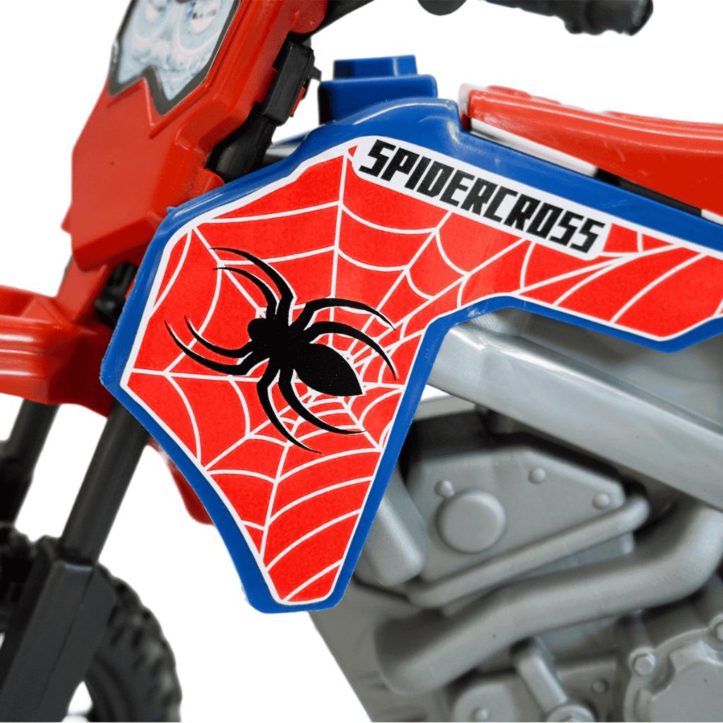 Moto Cross Spider Infantil Brinquedo Homem Aranha 3+ Anos Rodas Off-road Kendy Queen Shop