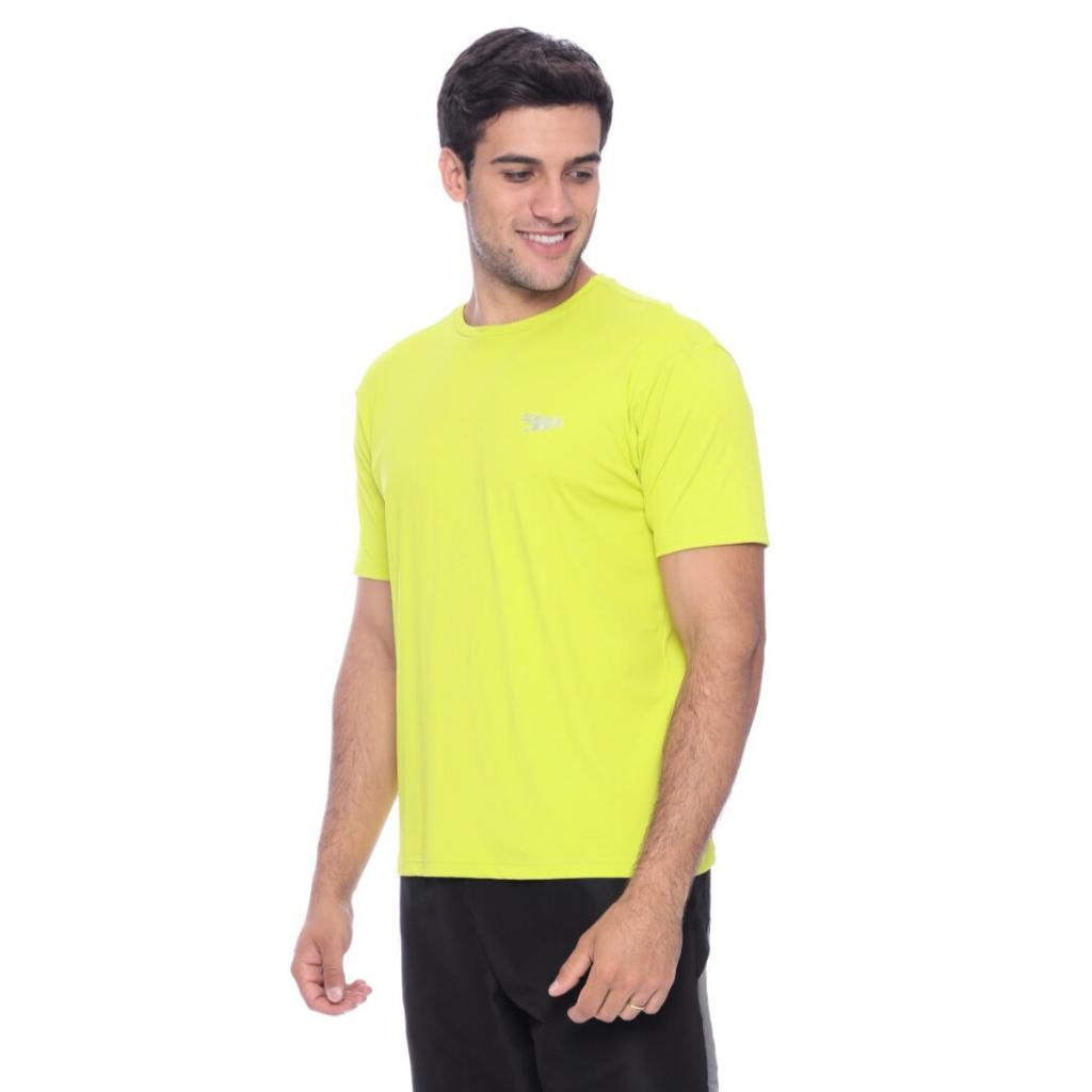 Camiseta Masculina Authentique Corrida Proteção Uv Dry Fit Conforto Extremo Speedo - Amarelo