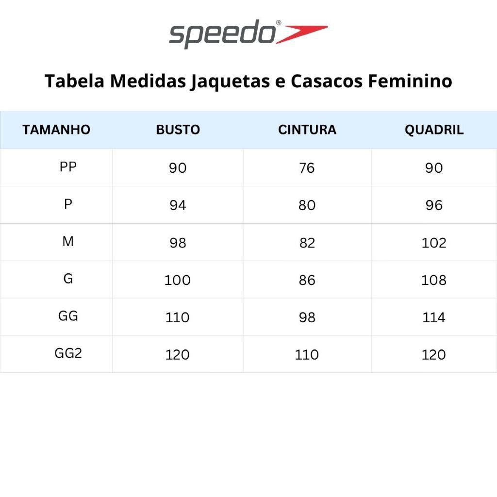 Jaqueta Feminina Cropped Fluity Academia Treinos Speedo - Preto
