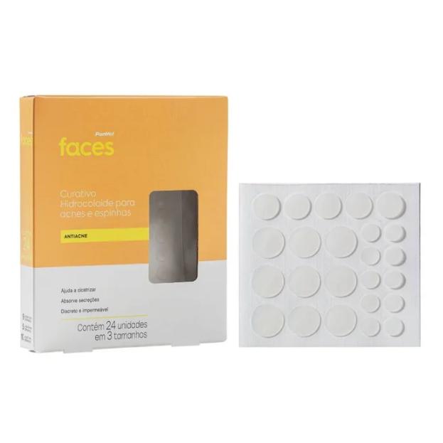 Curativo Secativo Para Acne Panvel Faces Antiacne 24 Unidades