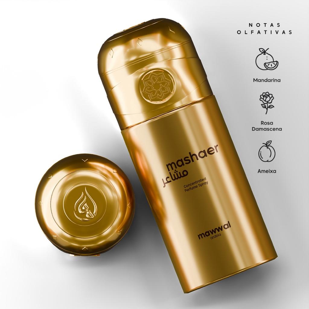 Perfume Árabe Spray Mawwal Sense Mashaer Feminino 250ml