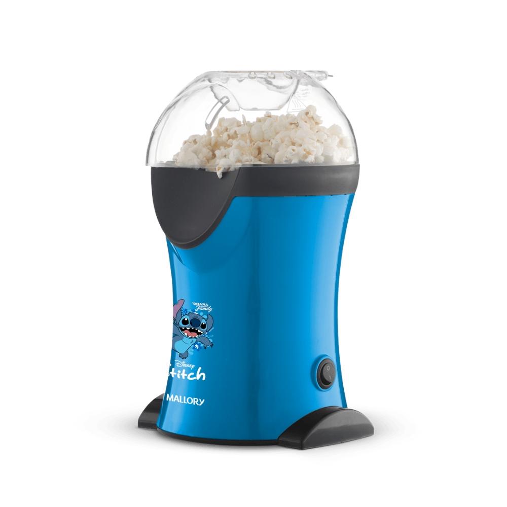 Kit Mallory Stitch Pipoqueira Elétrica 1200w Sem Óleo E Sanduicheira Elétrica 750W Antiaderente Azul