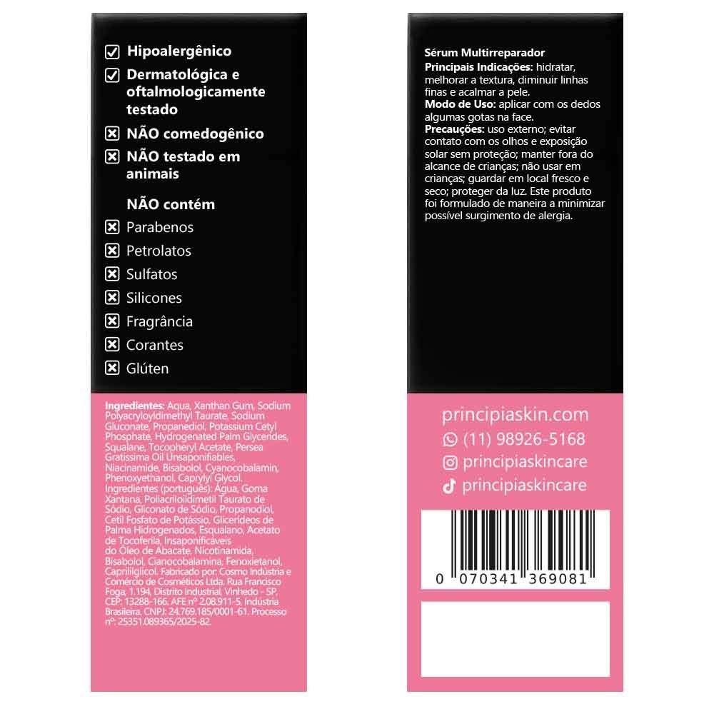Principia Kit Limpa E Restaura C/Gel De Limpeza Gl-02 + Sérum Multivitaminas Mix-03
