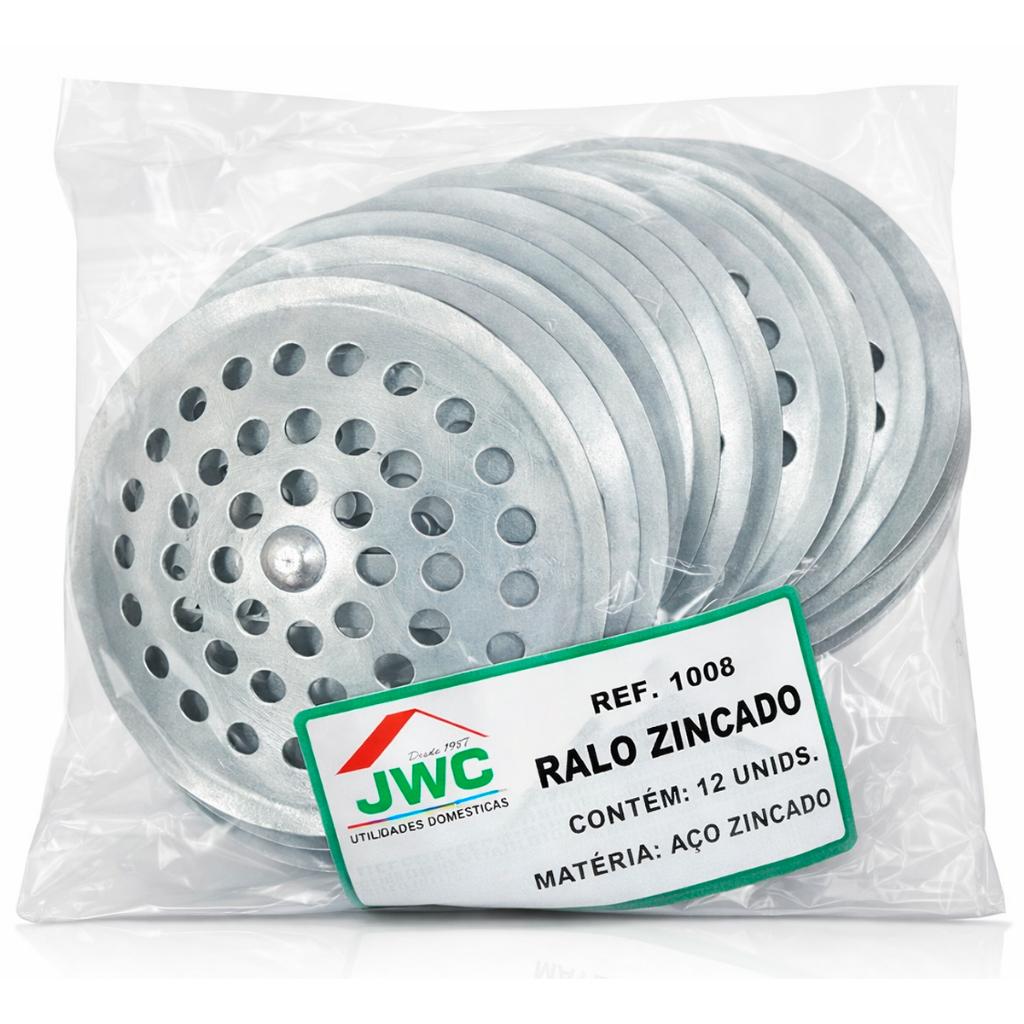 Kit Jogo Ralo Zincado Para Lavatório Pia Com Garra - 12 Unidades Evita Lixo Restos Entupimento