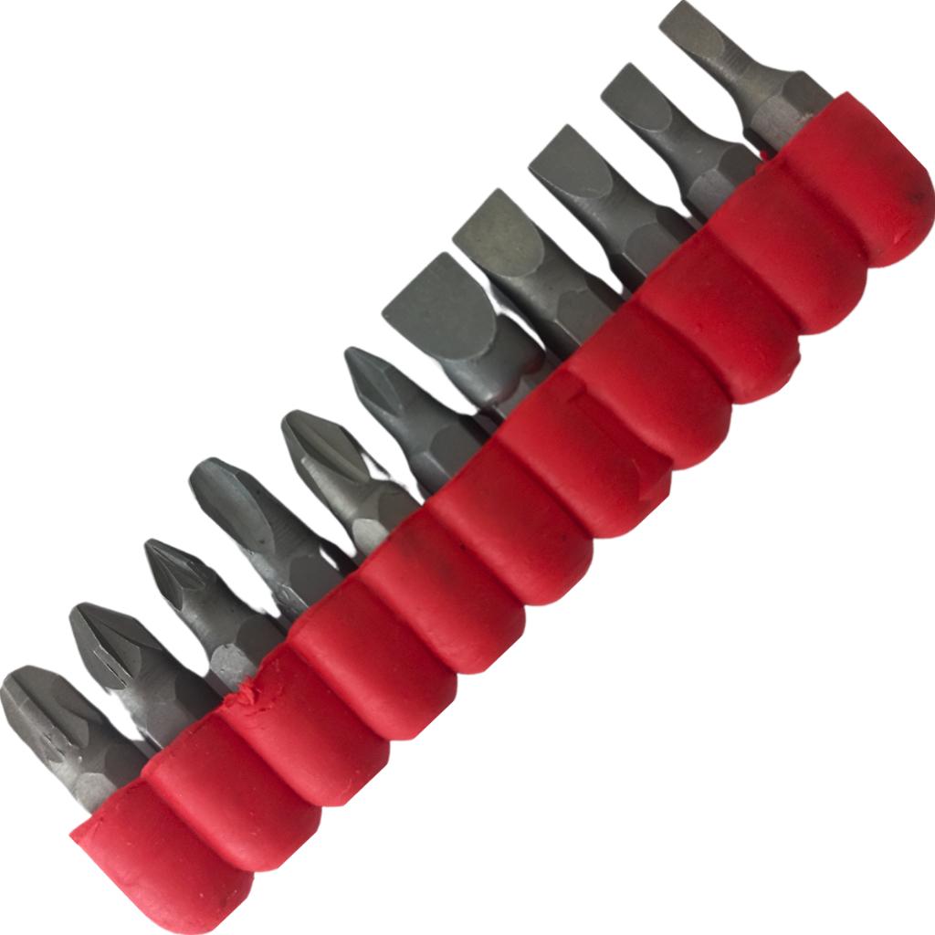 Chave Para Bits Cabo Anatômico Em T Com 11 Peças 115679 Mtx