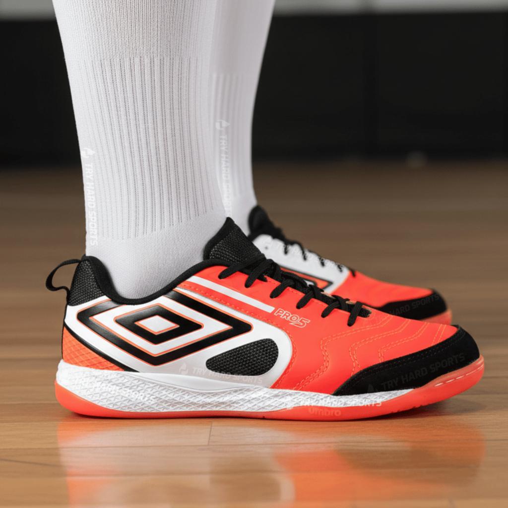 Chuteira Futsal Umbro PRO 5 Bump Couro Tênis De Futsal Profissional Original