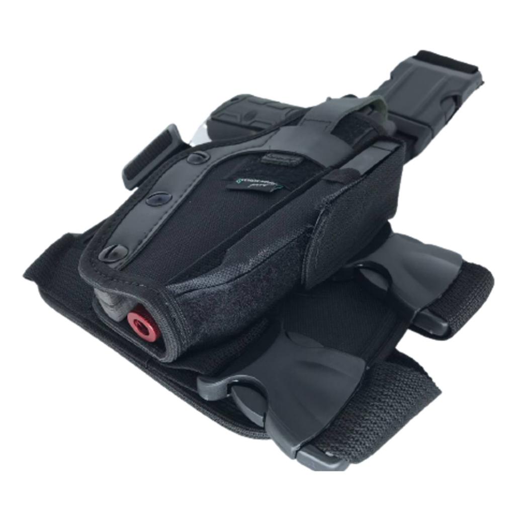 Coldre Destro (lado Direito) Robocop Cintura/perna - Preto + Cinto Tático N/a - Militar Táitco