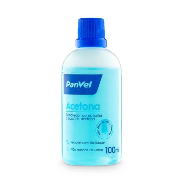 Removedor De Esmaltes À Base De Acetona Panvel 100ml