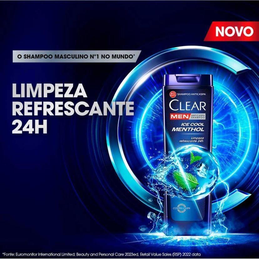 Shampoo Clear Men Anticaspa Ice Cool Menthol Com 200ml