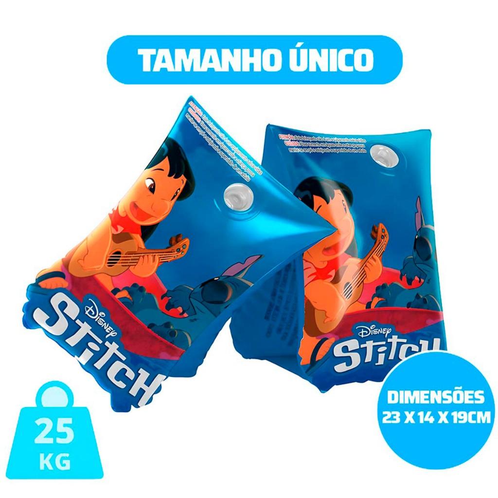 Boia De Braço Infantil Inflavel Criança 25kg Stitch