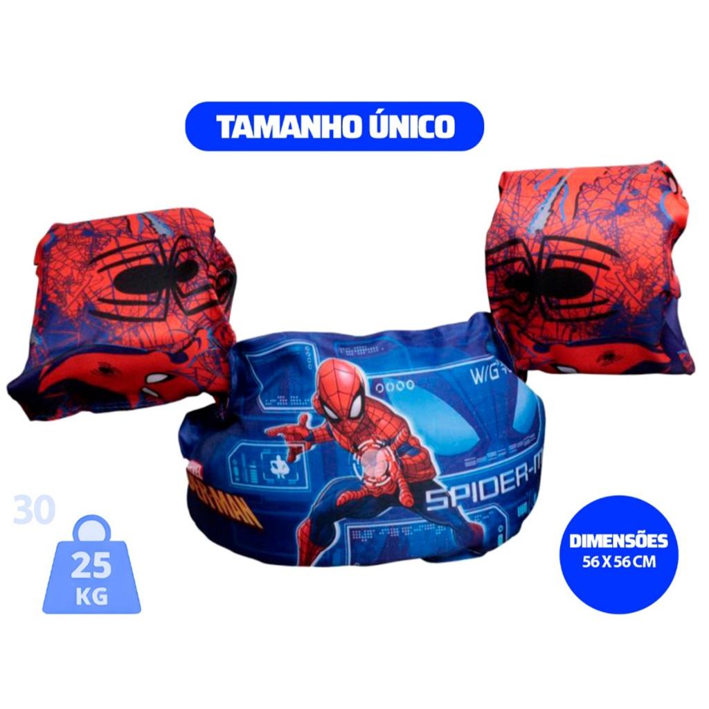 Boia Colete Salva Vidas Infantil Etitoys Spiderman 25kg
