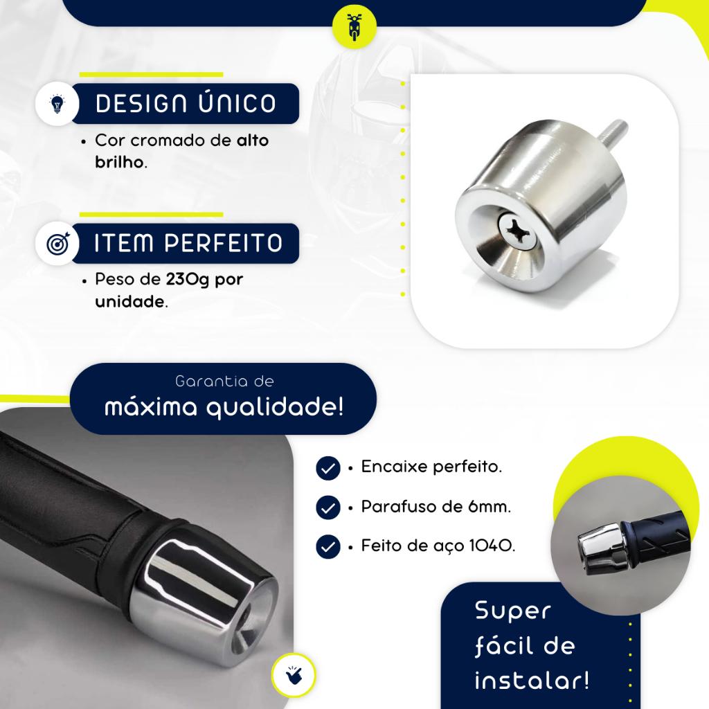 Manopla + Peso De Guidão Pcx Com E Sem Bucha