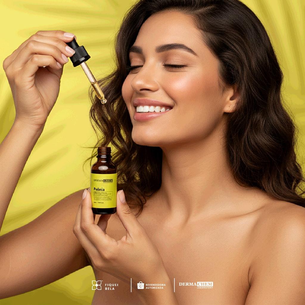 Sérum Iluminador Peônia 30ml Hidratante Efeito Antioxidante Que Reduz Poros Da Pele Dermachem