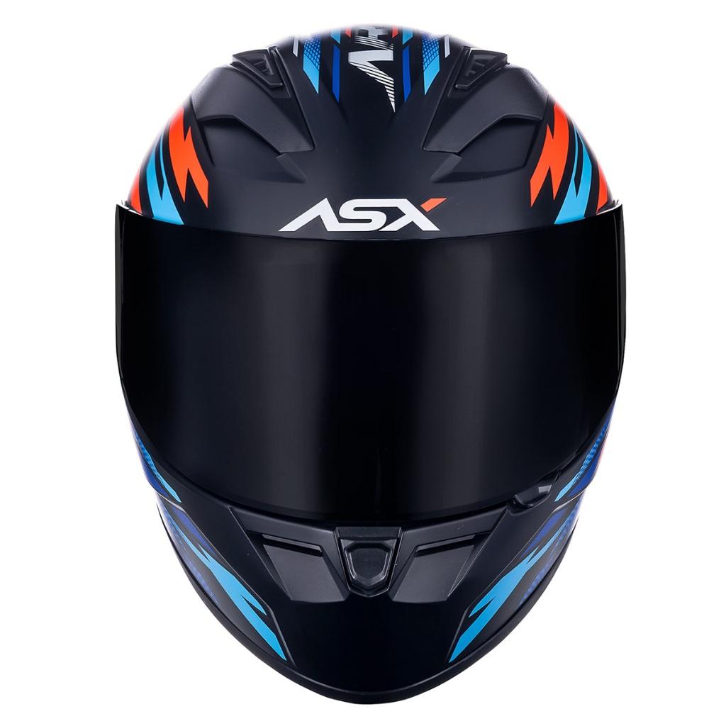 Capacete Fechado Asx City Arrow Azul Fosco