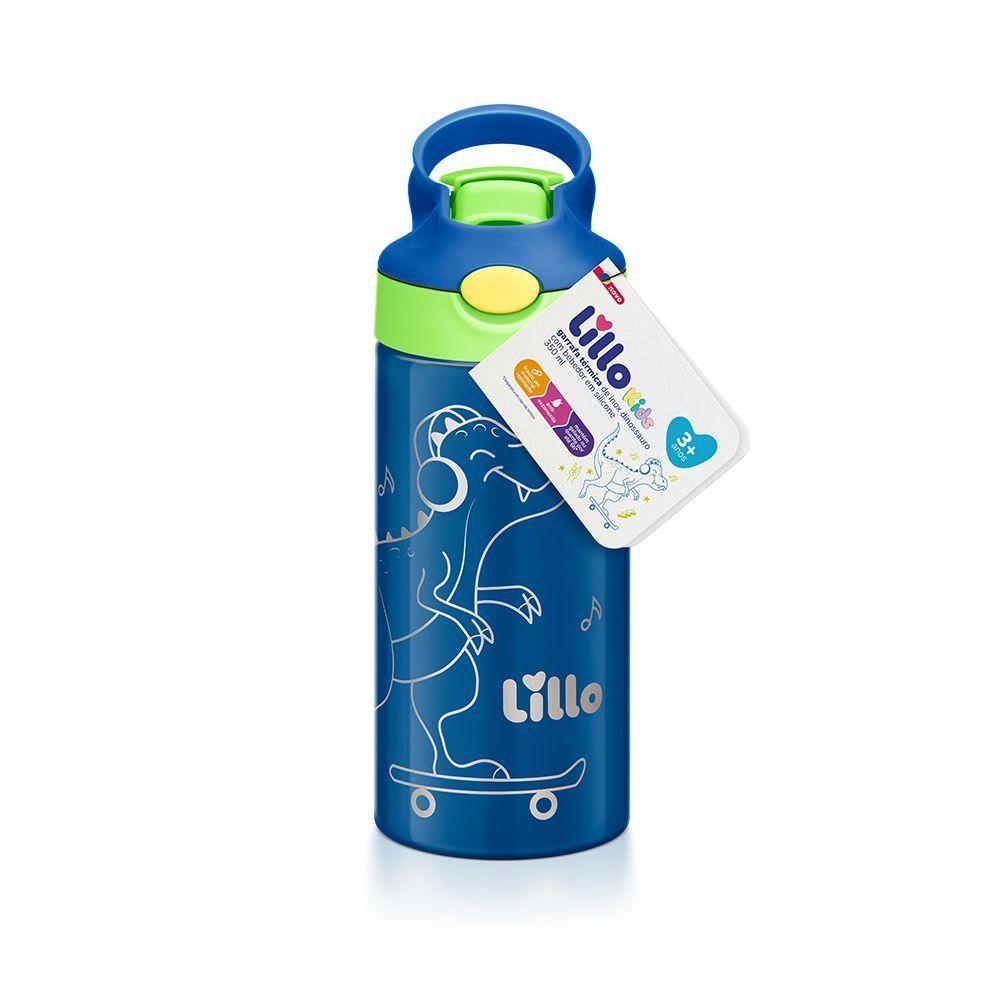 Copo Garrafa Térmica Inox Parede Dupla C/canudo 350ml Lillo