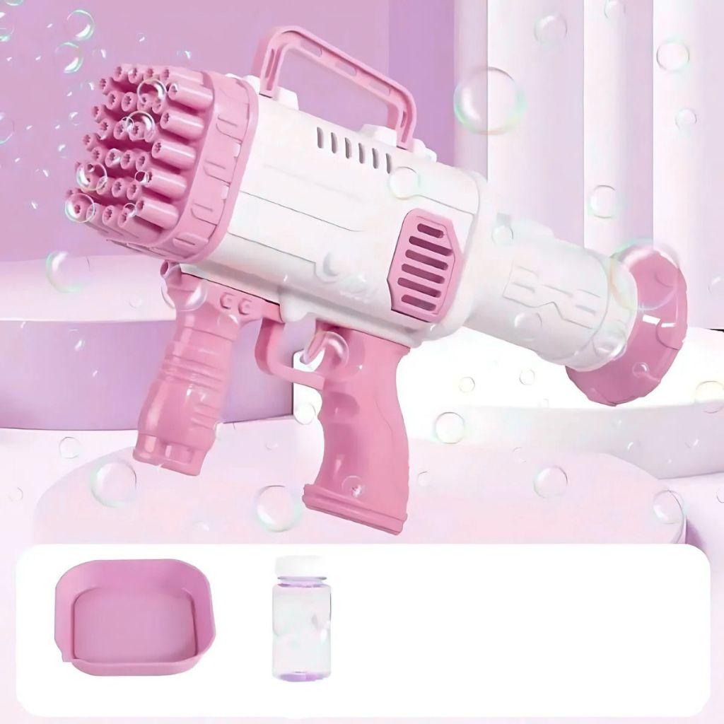 Brinquedo Bolha De Sabão Lança Bolhas De Sabão Automático Com Luzes Coloridas Para Festas Infantis