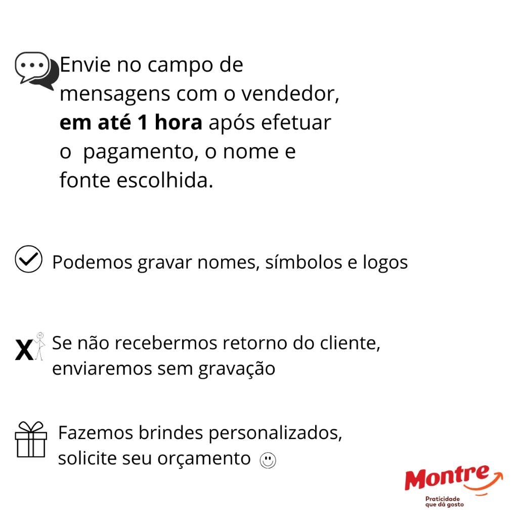 Kit Talheres Infantil Com Nome Personalizados Tramontina - 3 Peças Colher Garfo E Faca