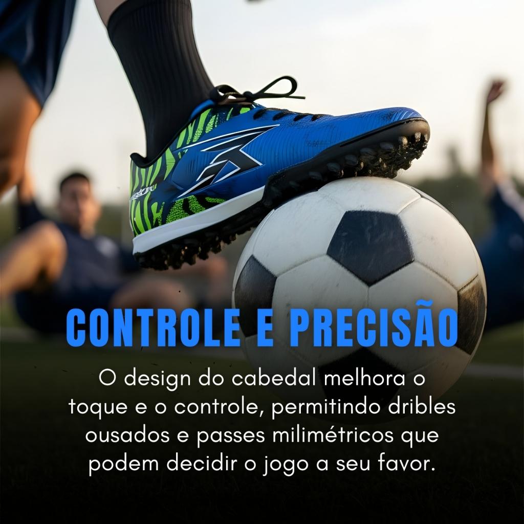 Chuteira Futebol Society Sintético Suiço Oxn Gramado Grama Sintética Alta Qualidade Profissional