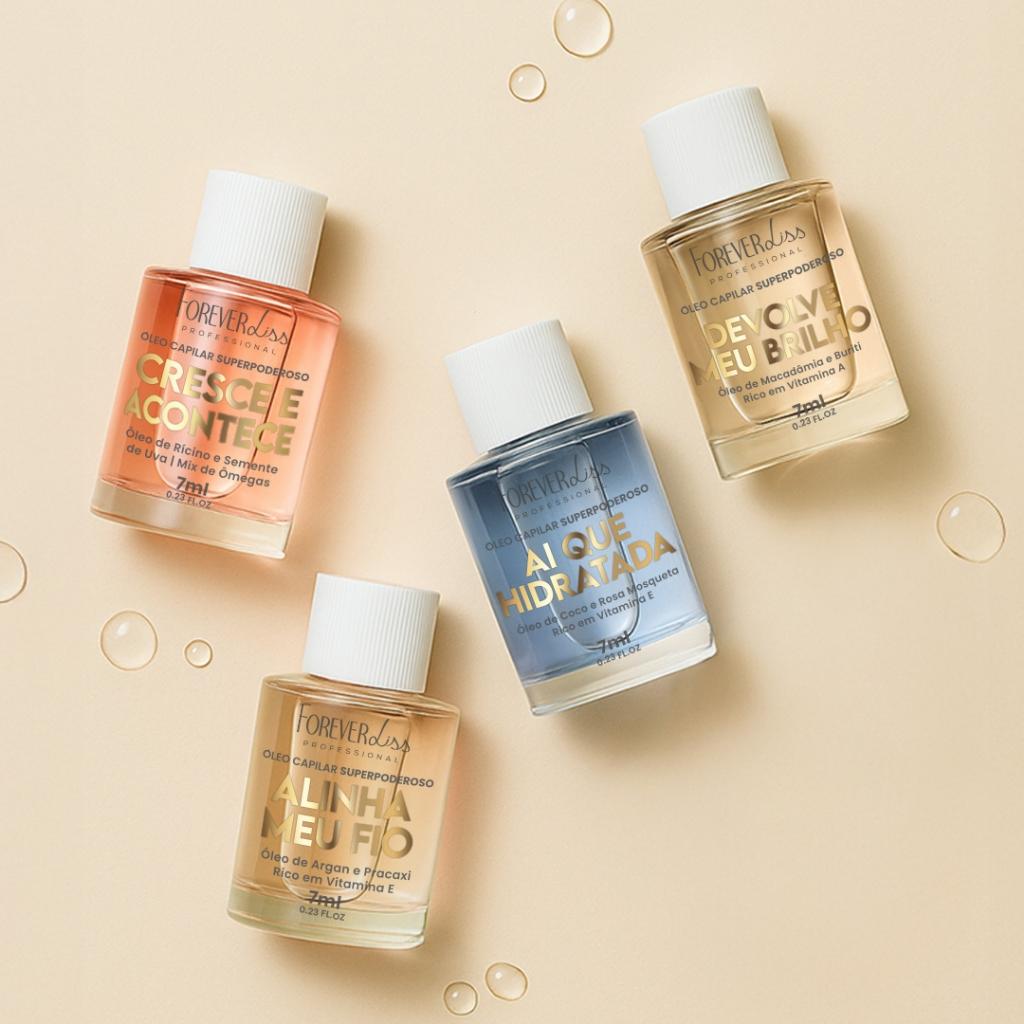 Kit Óleos Capilares Superpoderosos Completo Forever Liss 7 Ml