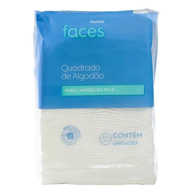 Algodão Quadrado Todos Os Tipos De Pele Com 50 Unidades Panvel Faces