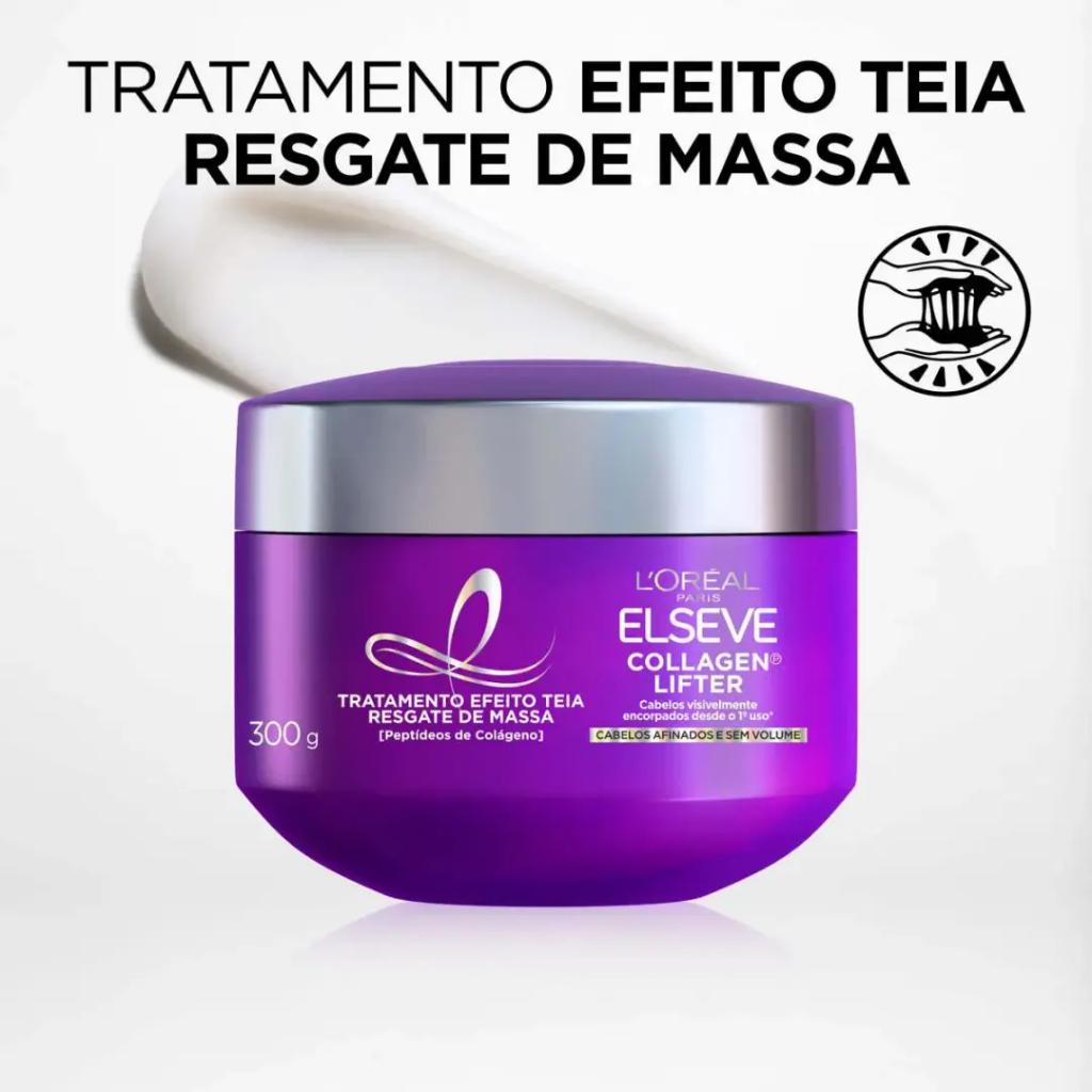 Máscara Elseve Colágeno Lifter Efeito Teia Resgate De Massa 300G - Lançamento