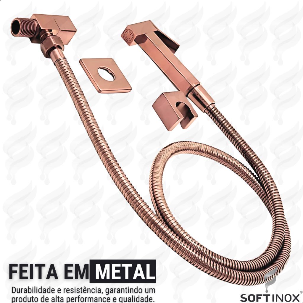 Ducha Higiênica Chuveirinho Em Metal Para Banheiro Ducha Higienica Privada Completa 1/4 De Volta