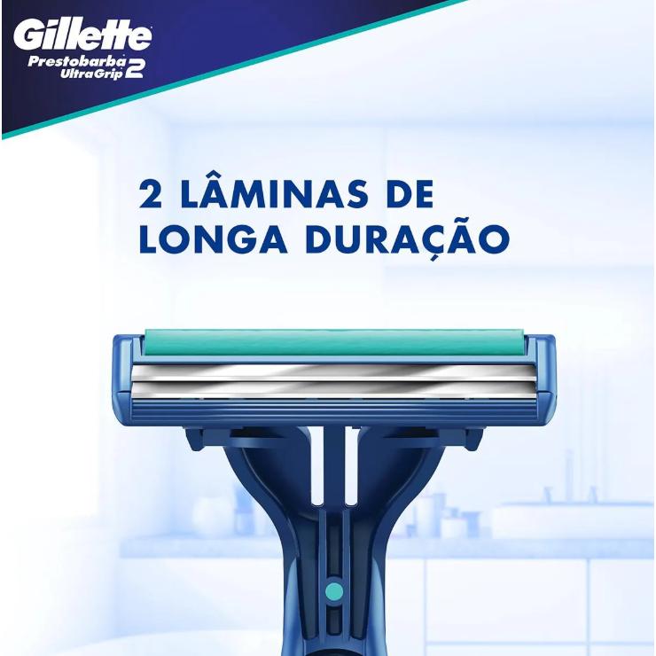Barbeador Gillette Prestobarba Ultragrip 2 - 2 Unidades