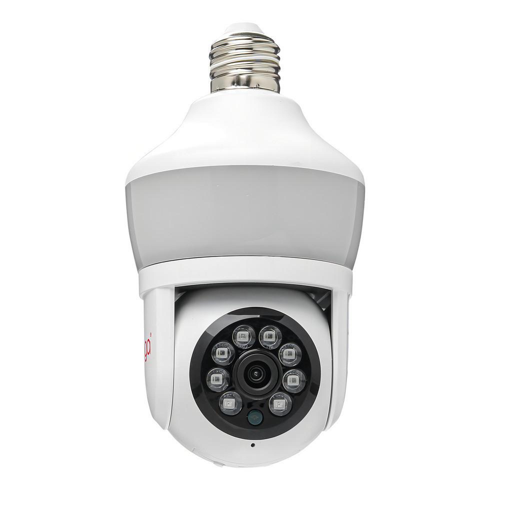 Câmera Lâmpada Ip Wifi Full HD Visão Noturna Microfone Áudio