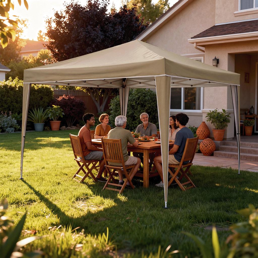 Tenda Gazebo 3x3 Barraca Praia 50 Uv Sanfonada A Prova D Água