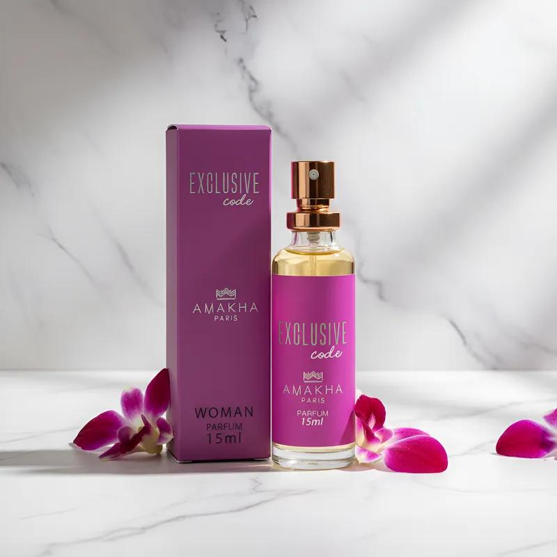 Perfume Feminino Exclusive Code 15ml Amakha Paris Floral Dia E Noite
