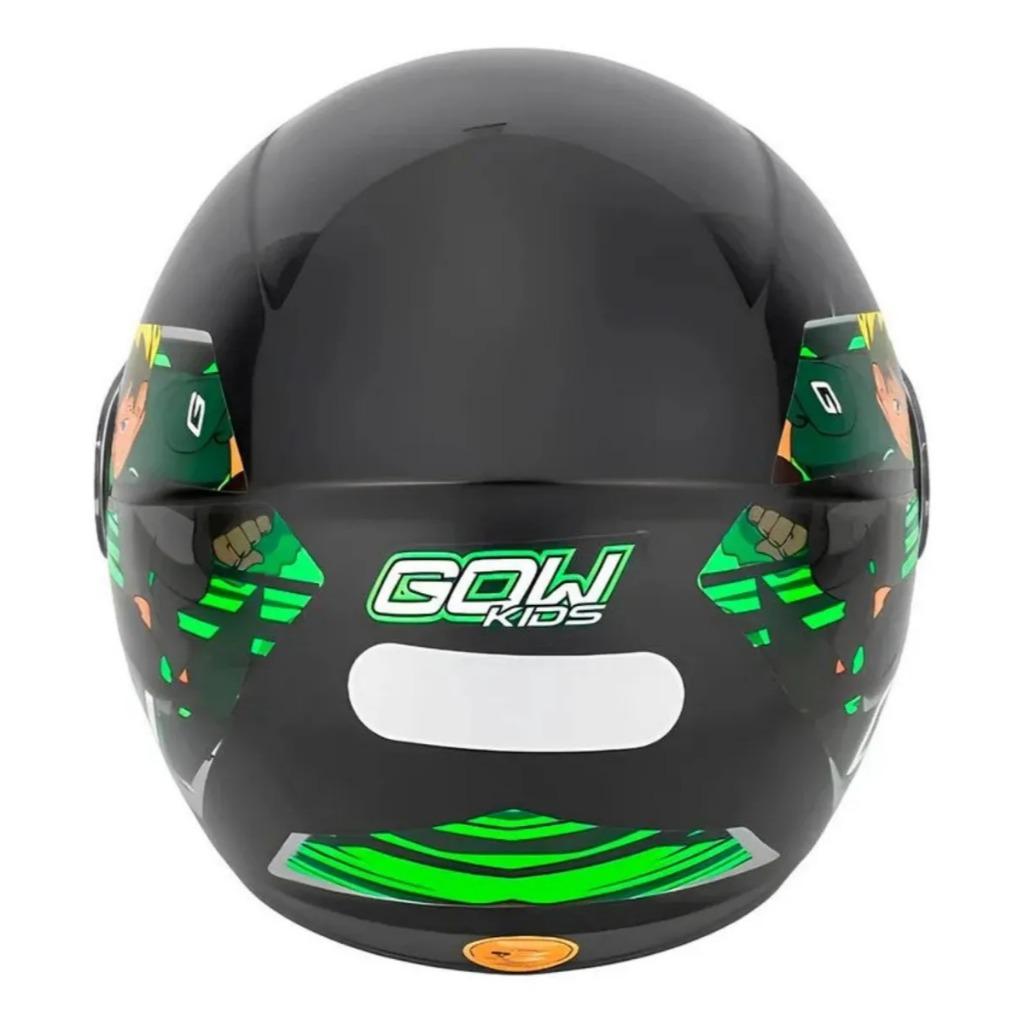 Capacete Infantil Hero Boy - Pto/verde 54