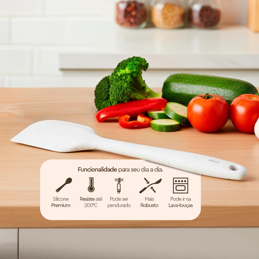 Espátula De Silicone Brinox Flex 28 Cm Vanilla