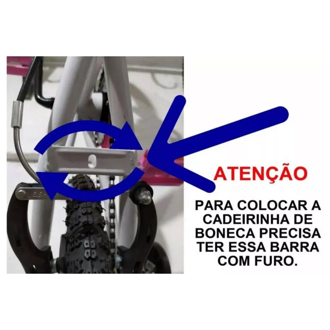 Cadeirinha De Boneca Para Bicicleta Traseira Cadeira Infantil Aro 12 A 20 Com Cinto Baby