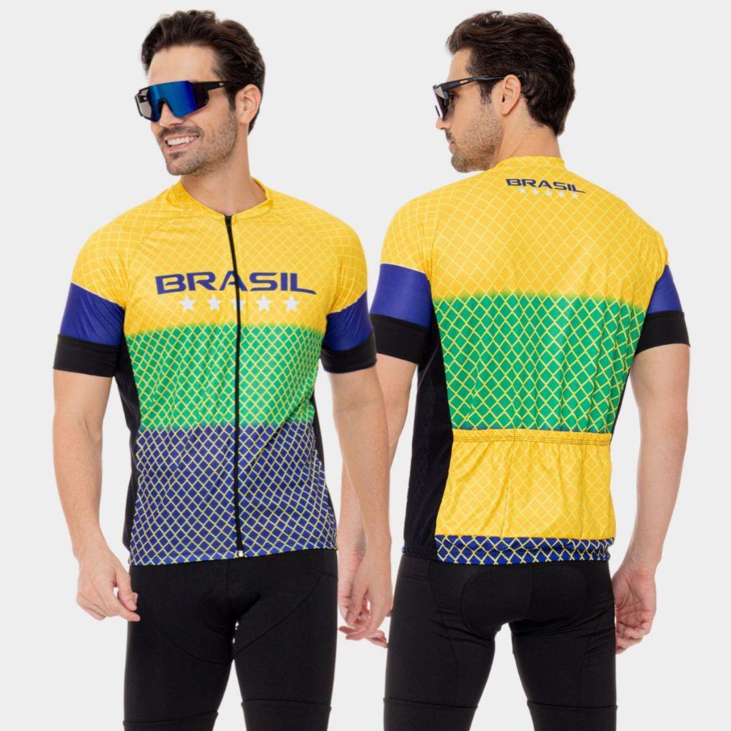 Camisa Ciclismo Masculino Camiseta Bicicleta Zíper Total Premium Tr4
