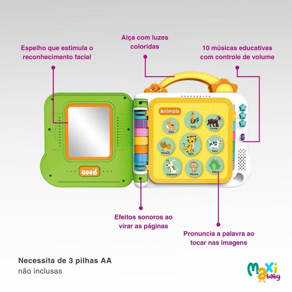 Livro Educativo Interativo De Palavras - Maxi Baby