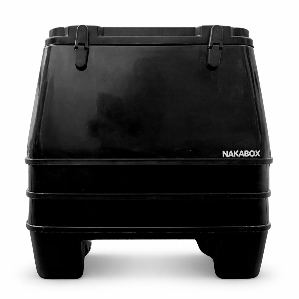 Baú Moto Omega MN3 126L Preto Bauleto Para Motoboy Delivery Motofrete