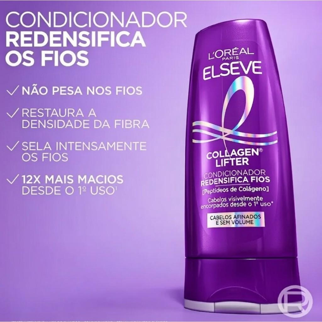 Shampoo + Cond + Cr Pentear Elseve Colágeno Lifter